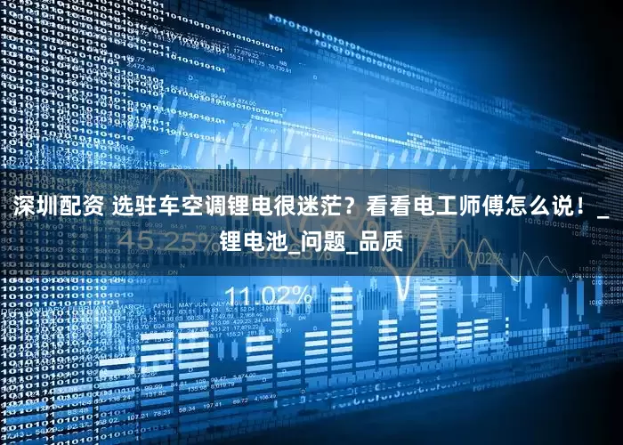 深圳配资 选驻车空调锂电很迷茫？看看电工师傅怎么说！_锂电池_问题_品质